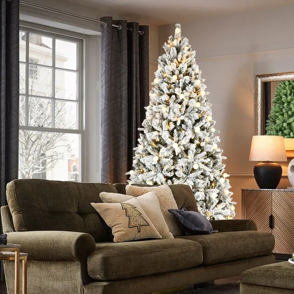 PE PVCPine Mixed Christmas Tree With Colorful Warm Light 10 Function LED, Memory Wire Easy Power Technology