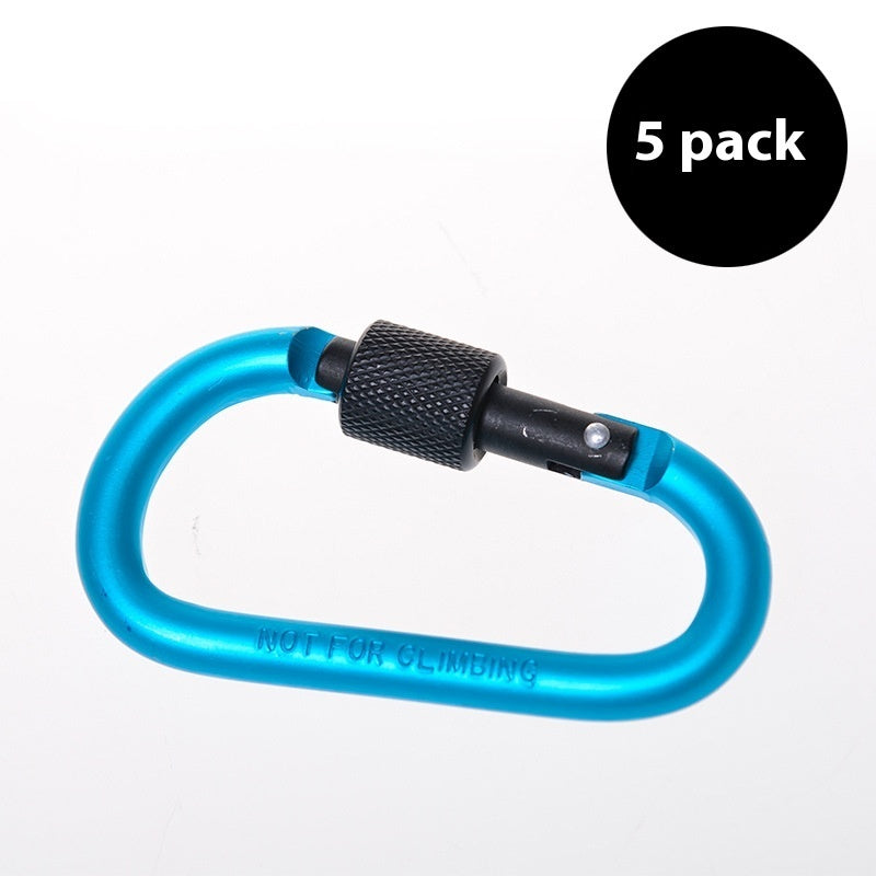 5 Backpacks D-type Hanging Buckle Hanger Outdoor Multifunctional Climbing Button Carabiner