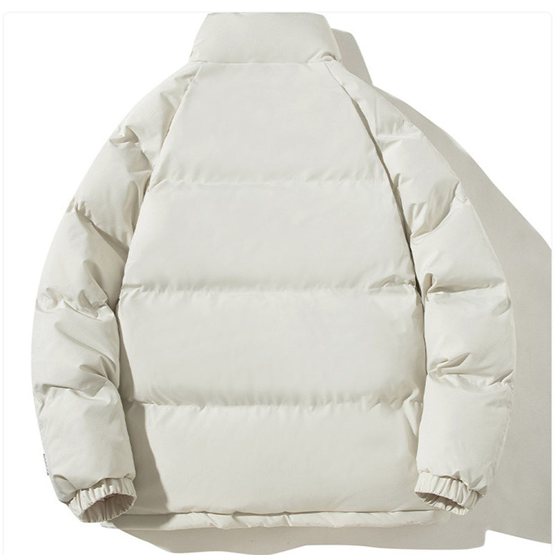 Manteau à col montant pour couple avec poches, veste épaisse en peluche chaude pour l'hiver, pour femme et homme, vêtement d'extérieur ample