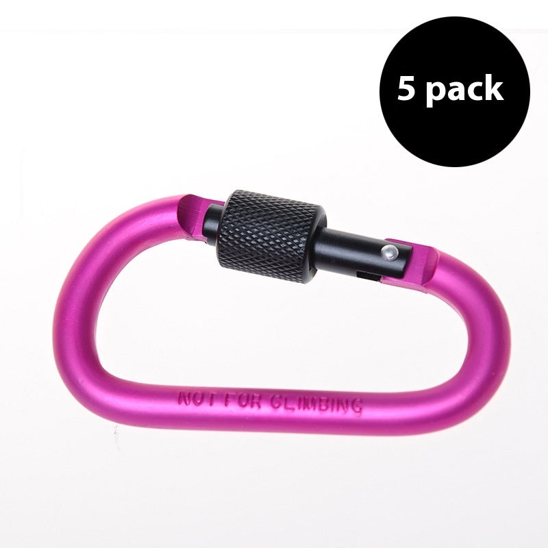 5 Backpacks D-type Hanging Buckle Hanger Outdoor Multifunctional Climbing Button Carabiner