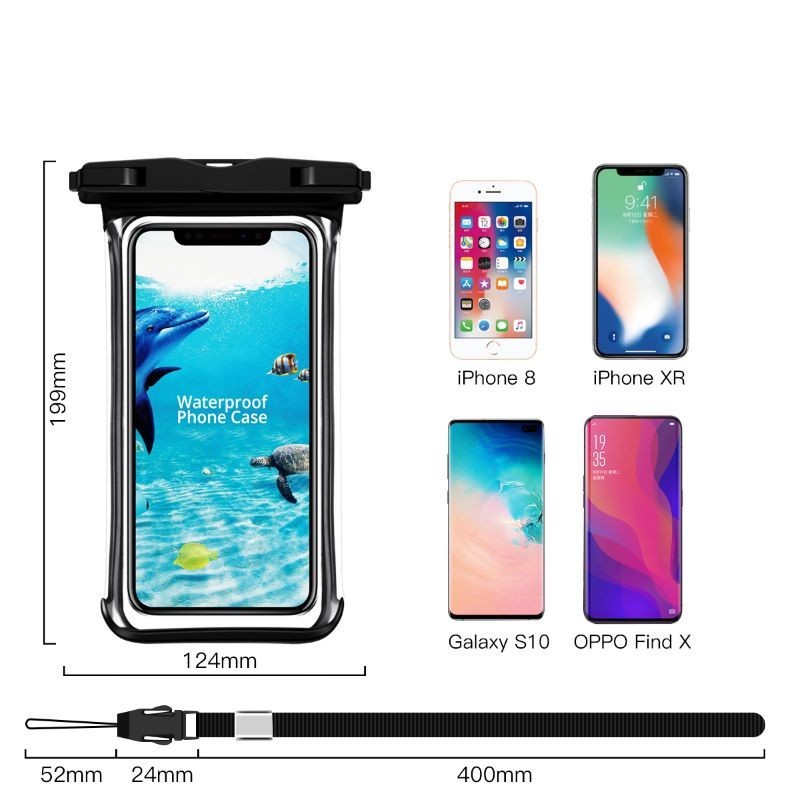 Panoramic Swimming Rainproof Diving Mobile Phone Bag