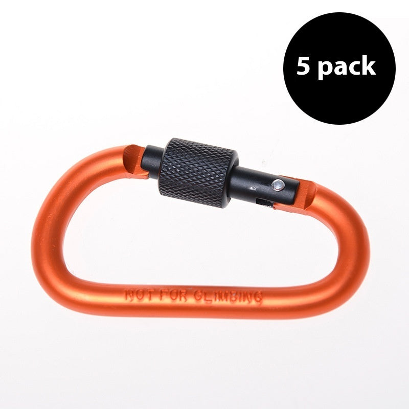 5 Backpacks D-type Hanging Buckle Hanger Outdoor Multifunctional Climbing Button Carabiner