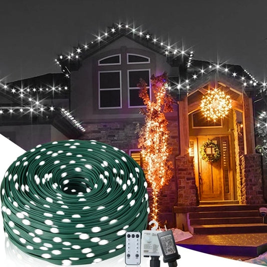 Christmas Rope Lights,1000LED 328Ft Outdoor Decorative String Strobe